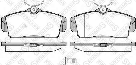 Stellox 715 010B-SX - Тормозные колодки, дисковые, комплект avtokuzovplus.com.ua