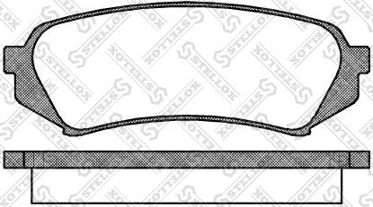 Stellox 717 000B-SX - Гальмівні колодки, дискові гальма autocars.com.ua