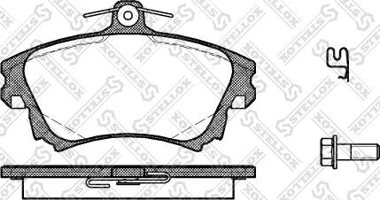 Stellox 719 002L-SX - Тормозные колодки, дисковые, комплект avtokuzovplus.com.ua