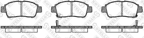 Stellox 723 002-SX - Тормозные колодки, дисковые, комплект autodnr.net