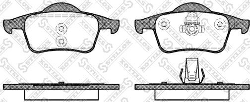 Stellox 725 000BL-SX - Тормозные колодки, дисковые, комплект avtokuzovplus.com.ua