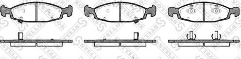 Stellox 747 002B-SX - Гальмівні колодки, дискові гальма autocars.com.ua