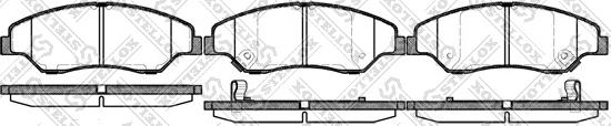 Stellox 750 002-SX - Тормозные колодки, дисковые, комплект avtokuzovplus.com.ua