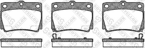 Stellox 761 002B-SX - Тормозные колодки, дисковые, комплект avtokuzovplus.com.ua