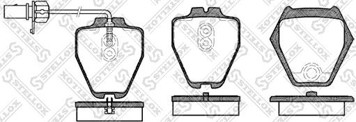 Stellox 763 002-SX - Тормозные колодки, дисковые, комплект avtokuzovplus.com.ua