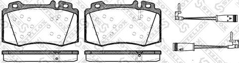 Stellox 780 002B-SX - Гальмівні колодки, дискові гальма autocars.com.ua