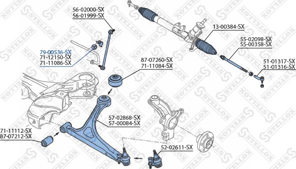 Stellox 79-00536-SX - Втулка, стабилизатор avtokuzovplus.com.ua