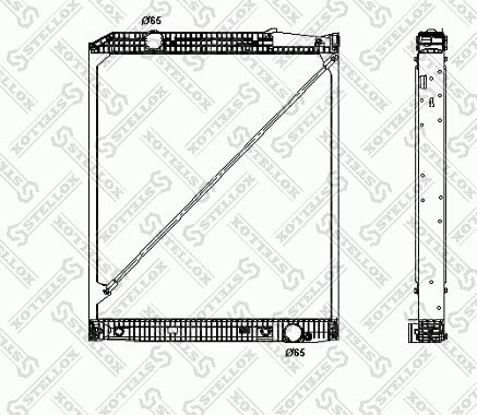 Stellox 81-03305-SX - Радиатор, охлаждение двигателя autodnr.net