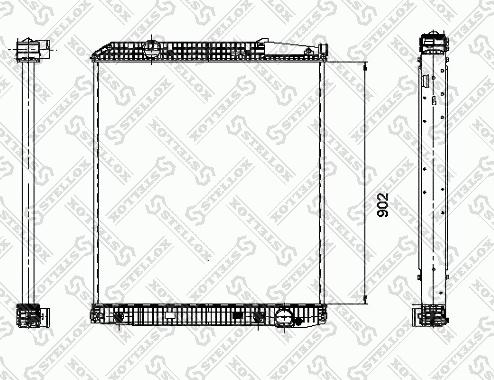 Stellox 81-03307-SX - Радіатор, охолодження двигуна autocars.com.ua