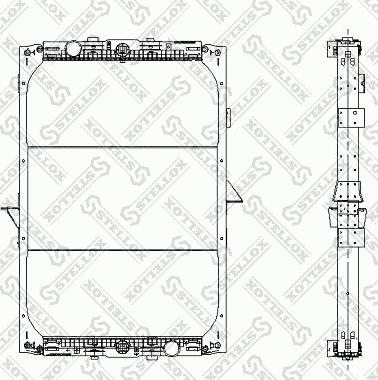 Stellox 81-03318-SX - Радіатор, охолодження двигуна autocars.com.ua