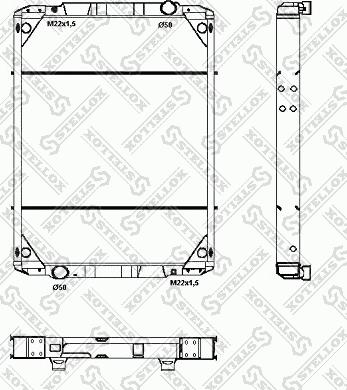 Stellox 81-03324-SX - Радіатор, охолодження двигуна autocars.com.ua