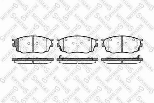 Stellox 811 022-SX - Гальмівні колодки, дискові гальма autocars.com.ua