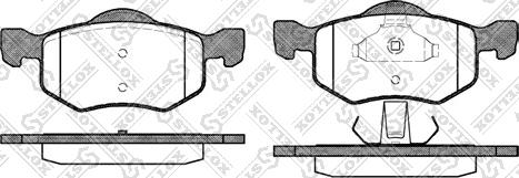 Stellox 813 000-SX - Тормозные колодки, дисковые, комплект autodnr.net