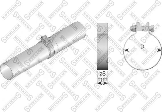 Stellox 82-01088-SX - Соединительные элементы, система выпуска avtokuzovplus.com.ua