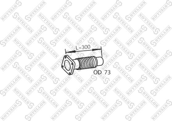 Stellox 82-01666-SX - Гофрована труба вихлопна система autocars.com.ua