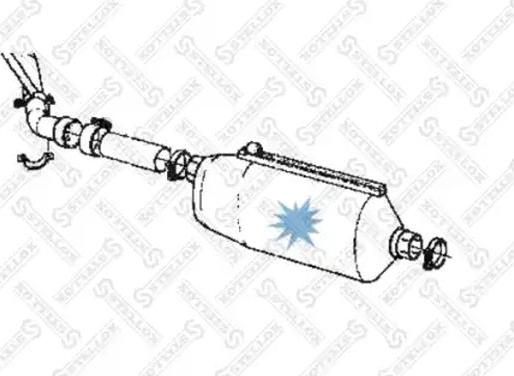 Stellox 82-03008-SX - Середній / кінцевий глушник ОГ autocars.com.ua