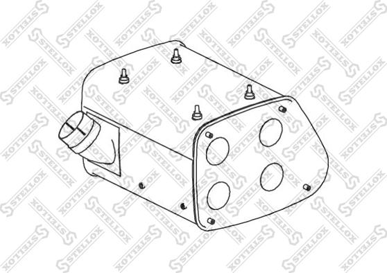 Stellox 82-03066-SX - Середній / кінцевий глушник ОГ autocars.com.ua