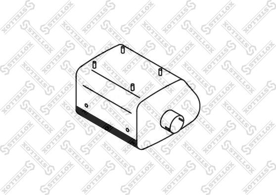 Stellox 82-03068-SX - Середній / кінцевий глушник ОГ autocars.com.ua