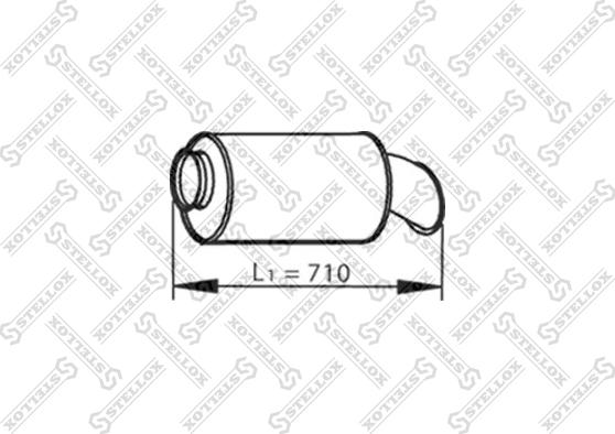 Stellox 82-03090-SX - Середній / кінцевий глушник ОГ autocars.com.ua