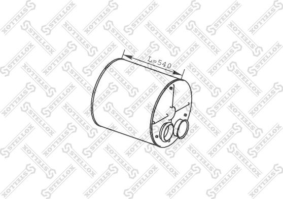 Stellox 82-03093-SX - Средний / конечный глушитель ОГ avtokuzovplus.com.ua