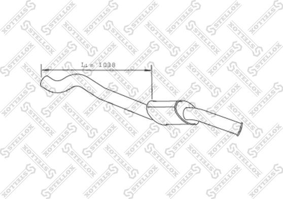 Stellox 82-03777-SX - Труба вихлопного газу autocars.com.ua