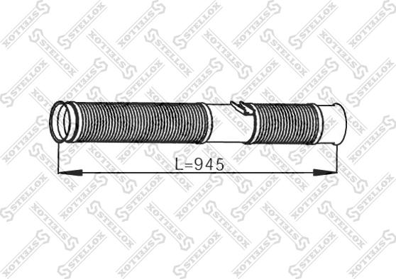 Stellox 82-03800-SX - Труба вихлопного газу autocars.com.ua