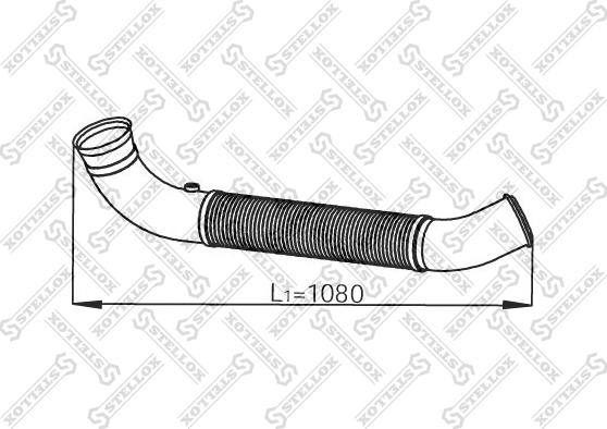 Stellox 82-03809-SX - Труба вихлопного газу autocars.com.ua