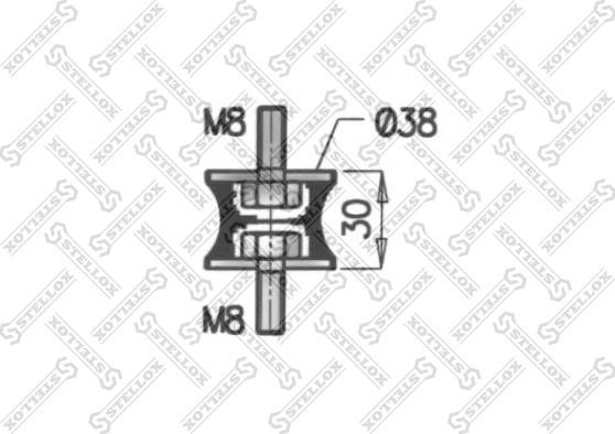 Stellox 82-04418-SX - Кронштейн, система випуску ОГ autocars.com.ua