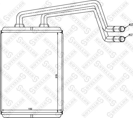 Stellox 82-05017-SX - Теплообменник, отопление салона avtokuzovplus.com.ua