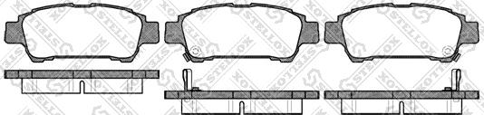 Stellox 833 000L-SX - Гальмівні колодки, дискові гальма autocars.com.ua