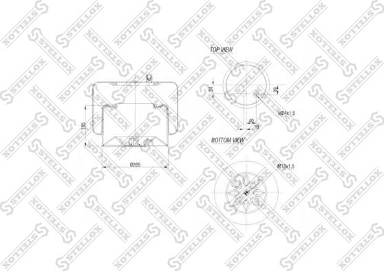 Stellox 84-00132-SX - Кожух пневматичної ресори autocars.com.ua