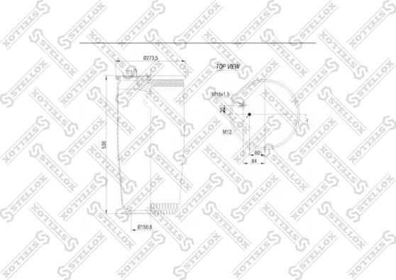 Stellox 84-00144-SX - Кожух пневматической рессоры autodnr.net