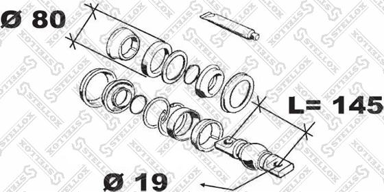 Stellox 84-12032-SX - Ремонтний комплект, важіль підвіски autocars.com.ua