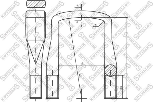 Stellox 84-64197-SX - Драбина ресори autocars.com.ua