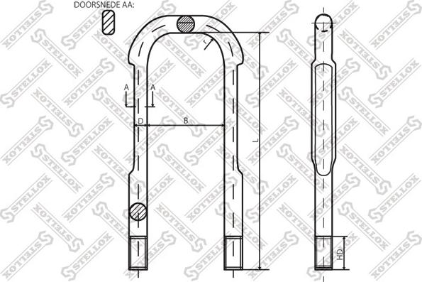 Stellox 84-64190-SX - Драбина ресори autocars.com.ua