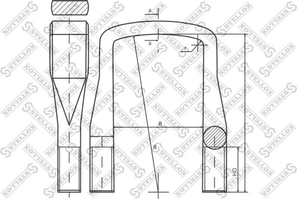 Stellox 84-64204-SX - Драбина ресори autocars.com.ua