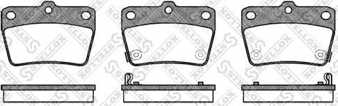 Stellox 850 002B-SX - Тормозные колодки, дисковые, комплект avtokuzovplus.com.ua