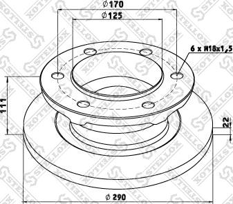 Stellox 85-00700-SX - Гальмівний диск autocars.com.ua