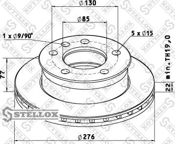 Stellox 85-00730-SX - Тормозной диск avtokuzovplus.com.ua