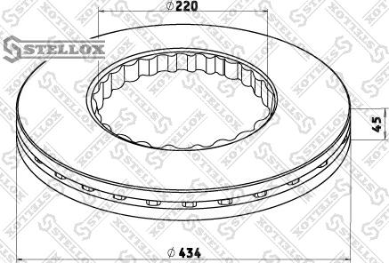 Stellox 85-00734-SX - Тормозной диск avtokuzovplus.com.ua