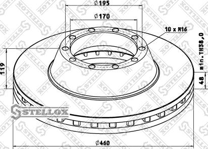 Stellox 85-00759-SX - Тормозной диск avtokuzovplus.com.ua