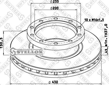 Stellox 85-00790-SX - Тормозной диск autodnr.net