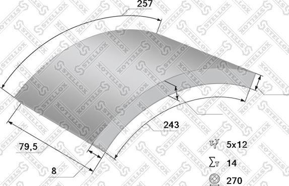 Stellox 85-00904-SX - Комплект гальмівних черевиків, барабанні гальма autocars.com.ua