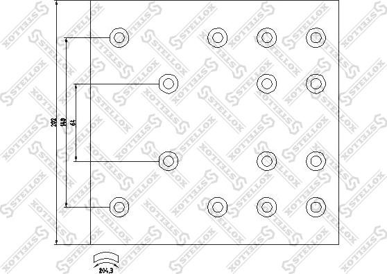 Stellox 85-00957-SX - Комплект тормозных башмаков, барабанные тормоза avtokuzovplus.com.ua