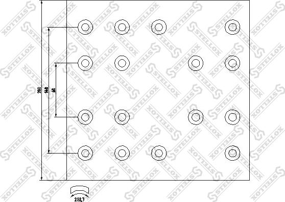 Stellox 85-00982-SX - Комплект тормозных башмаков, барабанные тормоза avtokuzovplus.com.ua