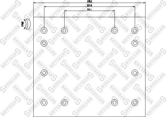 Stellox 85-00993-SX - Комплект гальмівних черевиків, барабанні гальма autocars.com.ua