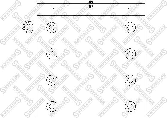 Stellox 85-01003-SX - Комплект гальмівних черевиків, барабанні гальма autocars.com.ua