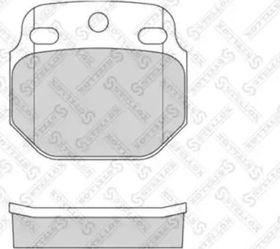 Stellox 85-01440-SX - Гальмівні колодки, дискові гальма autocars.com.ua
