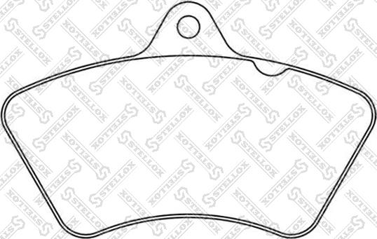 Stellox 85-01446-SX - Гальмівні колодки, дискові гальма autocars.com.ua
