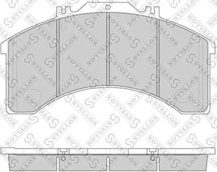 Stellox 85-11402-SX - Гальмівні колодки, дискові гальма autocars.com.ua